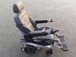elektrischer XXL-Rollstuhl Krankenfahrstuhl mit Massage-Liegefunktion Modell 2020